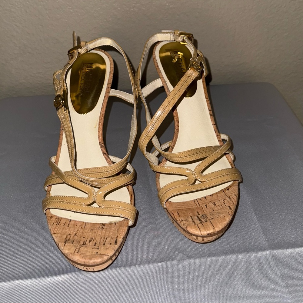 Michael Kors Beige Strappy Sandals